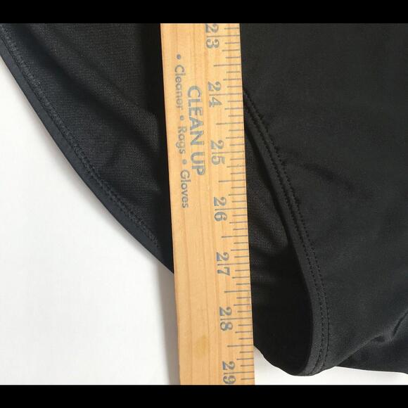 NEW Nicole Miller Black Raceback One Piece Swimming Suit Size XL MSRP $120 - Picture 7 of 9